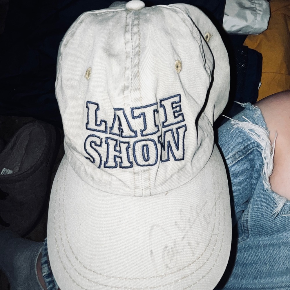 DAVID LETTERMAN’S REAL AUTOGRAPHED CAP